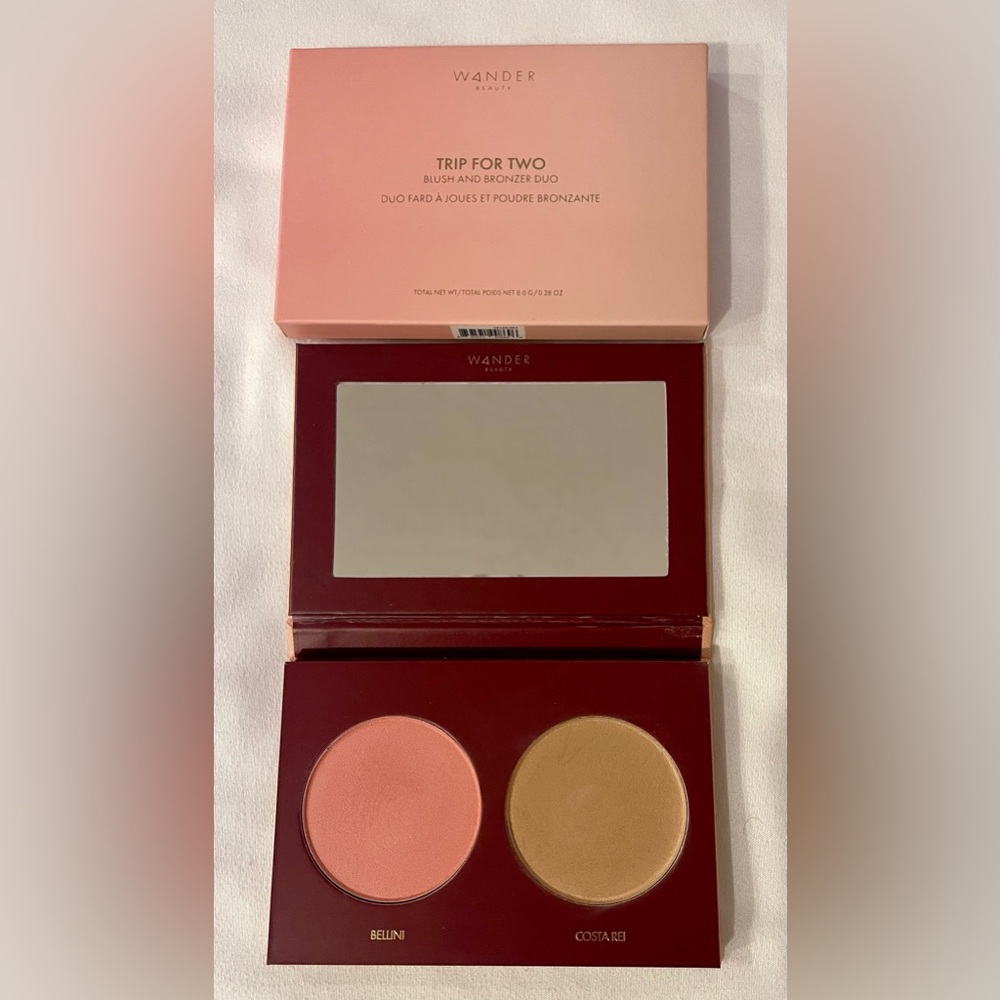 Wander Beauty Trip for Two Blush and Bronzer duo in Bellini & Costa Rei